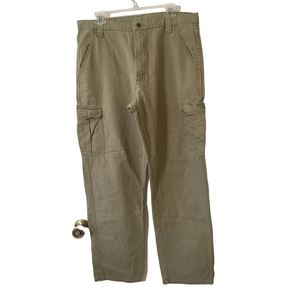 Authentic Issue Wrangler Real Comfortable Jeans Cargo Pants 36X34 100% cotton